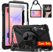 Black 360° Rotating Stand Case for Samsung Galaxy Tab S10 Lite 10.9
