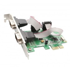 Syba SI-PEX15037 2 Port DB9 Serial PCI-e 1.0 x1 Controler Card picture