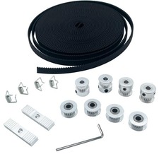 GT2 Timing Belt 6mm Width 5m + 4pcs 20 Teeth 5mm Bore Timing Belt Pulley + 4 ... picture