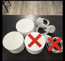 Google AC-1304 Mesh Wi-Fi Extenders White Dual Ethernet Ports 2 left in stock picture