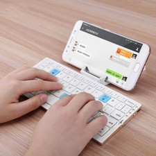 BOW HB199 Foldable Mini Bluetooth Keyboard For OPPO Find N3 N2 N HUAWEI Mate X5 picture