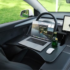 YONZEE Foldable Desk Food Tray Carbon Edition for Tesla Model Y Model 3 S X Y... picture
