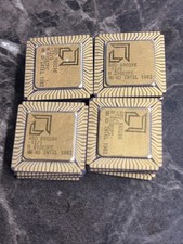 Lot Of 16 Intel Micro Processors 1982 R80286 24k Gold For Scrap ￼ picture