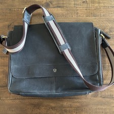 Cochoa Blue Top Grain Vintage Leather Laptop Messenger Bag Unisex Handcrafted picture