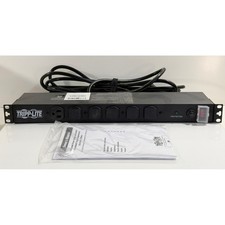 Tripp Lite DRS-1215 Rackmount Power Strip 1U Black 12 Outlet Surge Protector picture