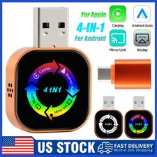 2026 Newest 4 IN 1 CarPlay Adapter Wireless CarPlay Auto Mirror Link Plug & Play picture