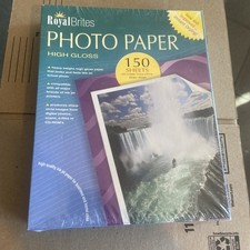 Royal Brites Photo Paper High Gloss 150 Sheets , 8.5 × 11 in. Brand NEW sealed  picture