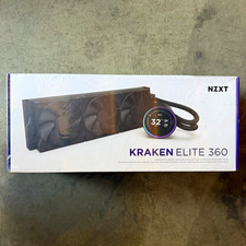 NZXT Kraken Elite 360 360mm AIO Liquid CPU Cooler w/ Display, Black picture