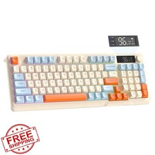 ZIYOU LANG M96 Silent Keyboard Bluetooth 2.4Ghz Rainbow Backlit picture