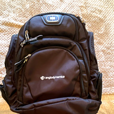 OGIO Renegade Backpack 15 in Laptop Padded Partitions Nylon Black/Gray/Red picture