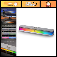 RGB Desktop Soundbar, 2.0 Stereo Audio, Bluetooth 5.3, Enhanced Sound Quality picture