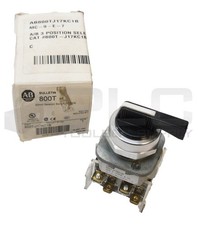 NEW ALLEN BRADLEY 800T-J17KC1B SELECTOR SWITCH W/ (2) 800T-XA /D *READ* picture
