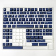 Two-tone factory profile 114-key ABS mixed backlight blue keycaps picture