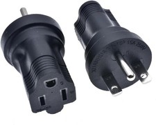 6-15P to 5-15R Travel Adapter NEMA Converter, NEMA6-15P Male to 5-15R Female Pow picture