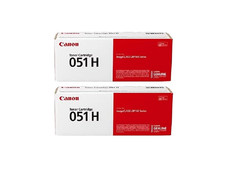 2PK Canon 051H Toner Cartridge Black, High Capacity, Laser Printers picture
