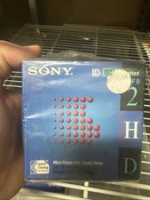 VINTAGE Sony 2HD IBM Formatted (1.44 MB) 3.5'' Diskettes~10 Disk Pack New Sealed picture
