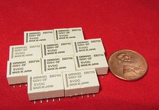 10 pcs- OMRON G6H-2F Relay, 5V DC 1A DPDT, Surface Mount 125 VAC, Non Latching H picture