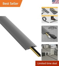6ft Floor Cord Cover, Cable Channel, Protect Cords, Prevent Trips - 0.63