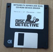 Lot 4 Mitsumi FX Series IDE CD-ROM Driver Disk v1.21 (1994) Disc Detective–Orig picture