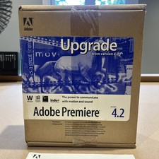 ADOBE PREMIERE VERSION 4.2 DELUXE CD-ROM UPGRADE. Retro Box Set & and Manual picture