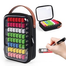Luxtude Clear Flash Drive Case with Labels, Hard USB Case Organizer, USB Stor... picture
