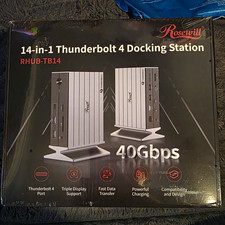 Rosewill RHUB-TB14 14-in-1 Thunderbolt 4 Dock w/ HDMI DP USB-C Card Reader picture