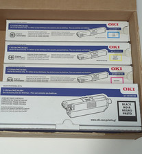 OKI C332 MC363 Toner Rainbow Pack 4pcs Black, Yellow, Megenta, Cyan Original picture