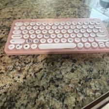 Surf Onn 78 Key Pink Compact Wireless Apple Mac PC Keyboard lost USB receiver  picture