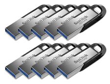 LOT 10x SanDisk 64 GB ULTRA FLAIR USB 3.0 flash drive 64GB 150MB/s SDCZ73-064G  picture