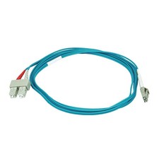 MONOPRICE 6391 Fiber Cord,Duplex,LC, SC,2m,Aqua 13U469 picture