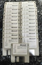 **SUPER RARE** Vintage 1993 MS Windows NT v3.1 Disks 1-22 + CD-ROM Setup disk picture