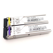 A Pair of 1.25G SFP Bidi Fiber Transceiver Module 160KM LC 1490nm/1550nm DDM picture