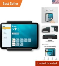 Elegant Black iPad Wall Mount for HomeKit - Easy Installation & Cable Management picture