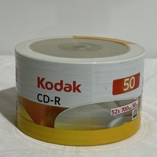 2011 Kodak Blank 52X CD-R 80min 700MB Media Disc Pack Of 50 NEW BLANK DISC picture