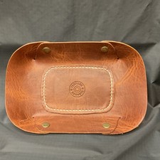 Genuine Leather Organizer Valet Tray Handmade  picture
