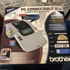 Brother P-Touch PT-2100 PC-CONNECTABLE LABELING SYSTEM Printer AC Adapter Labels picture