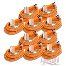 10X 10FT USB 30PIN ORANGE CABLE DATA CHARGER FOR GALAXY TAB 7