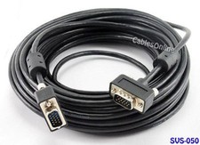50 feet Ultra-Slim Super-VGA (HD15) M/M Monitor Cable   picture
