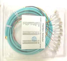 3M 12 Fiber LC UPC Pigtail OM3 50/125 Multimode 12 Core Fiber Optic Cable picture