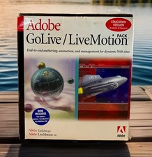 Adobe GoLive 6.0 & LiveMotion 2.0 For Mac - Complete In Box - Academic/Edu picture