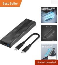 Elegant USB 3.2 Tool-Free Enclosure for M.2/NVMe/SATA SSDs - Ultra-Slim Design picture