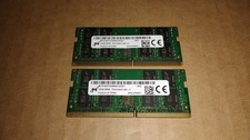 Micron DDR4 SO-DIMM set of two(2x16GB) 32GB total 2400MHz MTA16ATF2G64HZ-2G3E1 picture