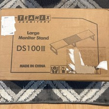 TEAMIX Furniture Large Monitor Stand DS100III White Dual Computer Riser 41.75in picture