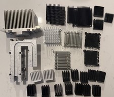Lot of 27 Assorted Aluminum CPU Heatsinks picture