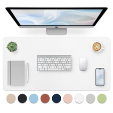 Leather Desk Pad, Large Mouse Pad, NonSlip Desk Mat, Leather Desk Blotter, Co... picture