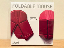 myAir.0 OriMouse Origami Folding Wireless Bluetooth Mouse Ultra Thin Light Red picture