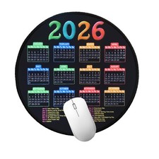 2026 Calendar Mousepad, Mouse Pad with Stitched Edge picture