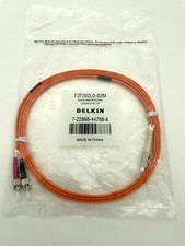 NEW Belkin F2F202L0-02M 2-Meter Multimode Duplex ST-LC Fiber Optic Patch Cable picture