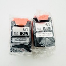 2 Pack #61XL Black Ink Cartridge for HP 61 ENVY 4500 4501 5530 5535 DeskJet 1055 picture