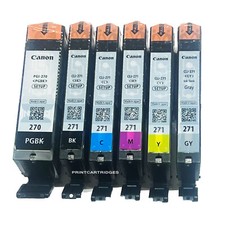 6 packs Genuine Canon PGI-270 CLI-271 Setup Ink Cartridges No Box for Pixma picture